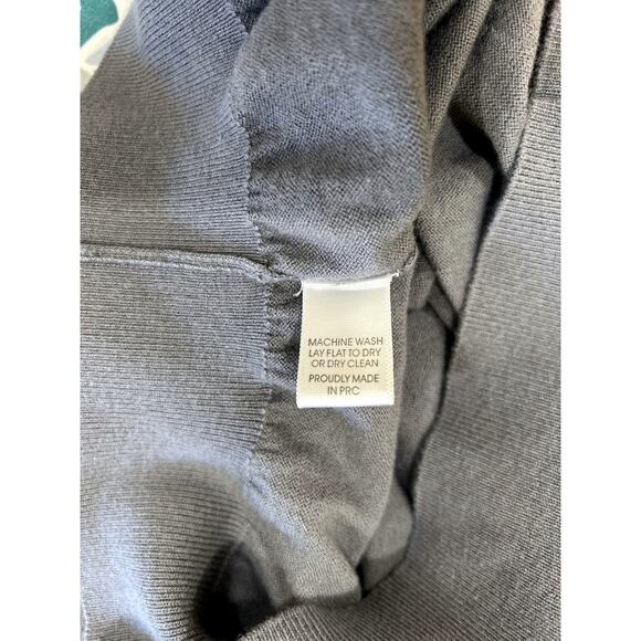 Combatant Gentlemen Cashmere Cotton Gray V-Neck Long Sleeve Sweater 2XL - Picture 7 of 7